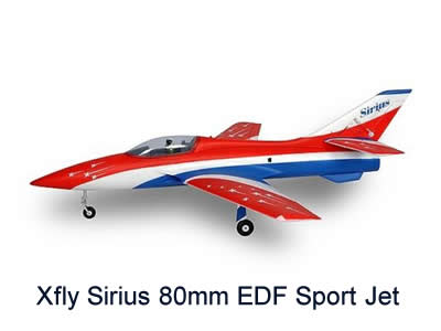 XFLY Sirius 80mm EDF Sport Jet 1100MM WINGSPAN RC Airplane